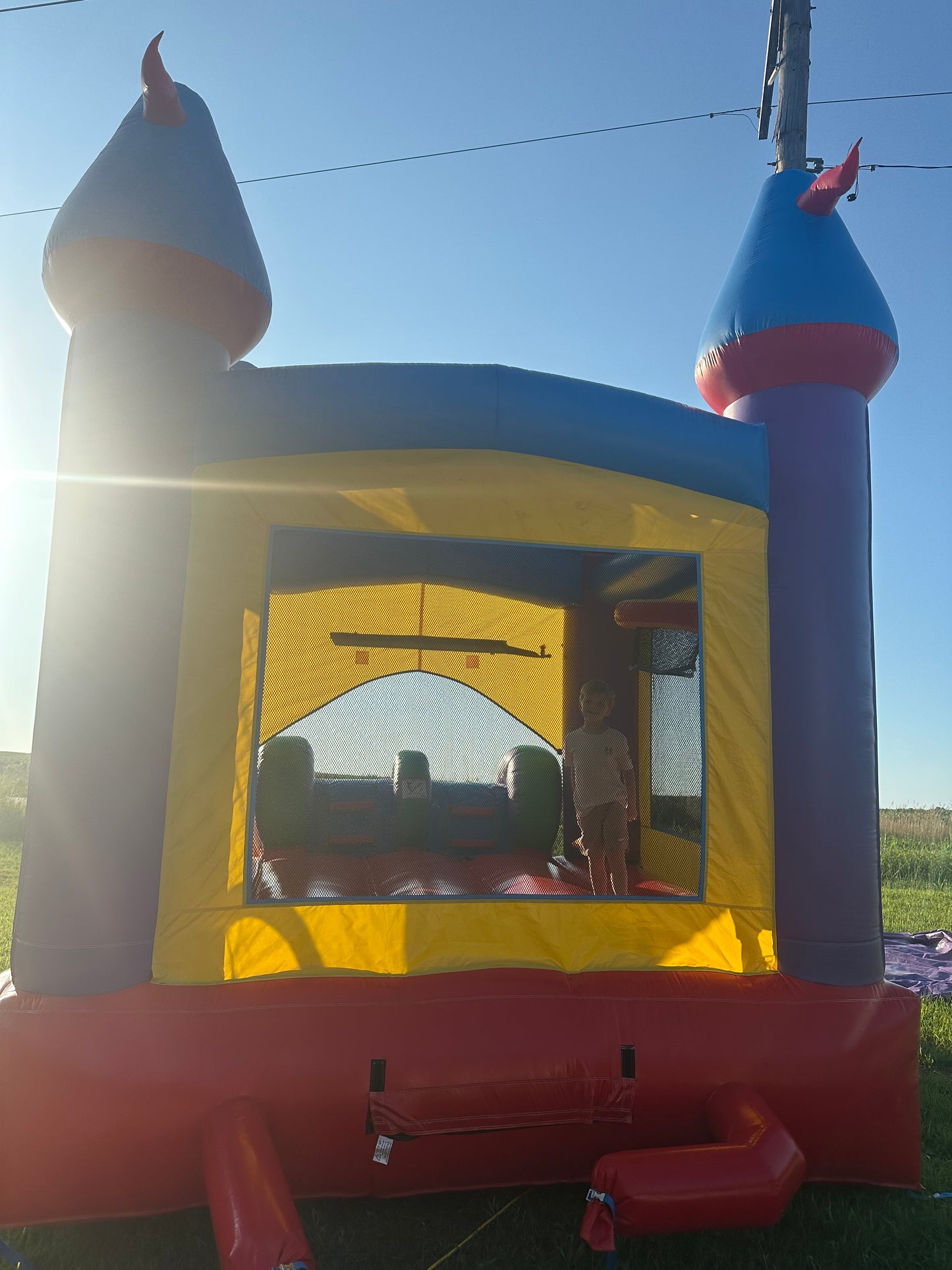 Castle Combo Bounce House with Dual Slides