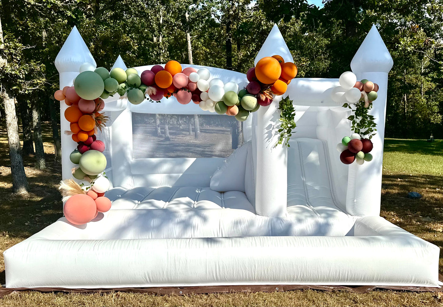 White event bounce house 3-In-One