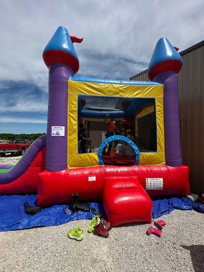 Castle Combo Bounce House with Dual Slides